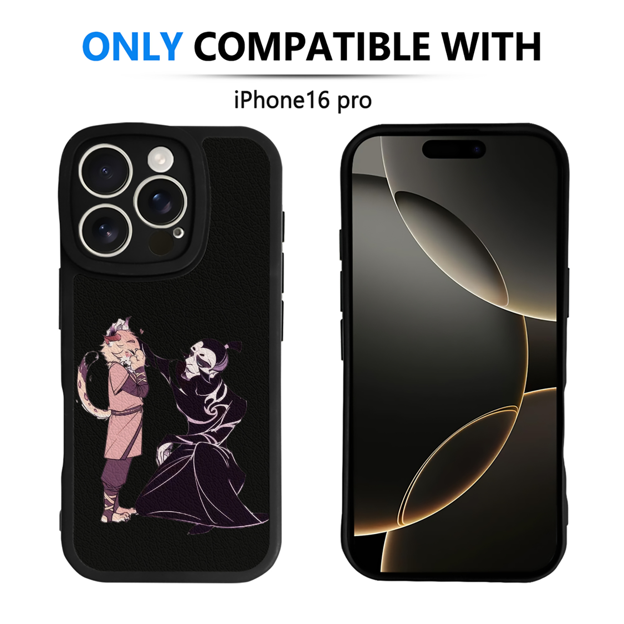 （画像用） Ne Zha 2 ナタ 魔童の大暴れ 【iPhone 16シリーズ対応】シリコンスマホケース（レザー調） 材質：シリコン